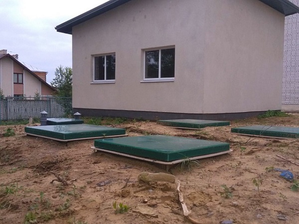 Produkcja i montaż lokalnej oczyszczalni ścieków MakBoxPro, wieś Rudne