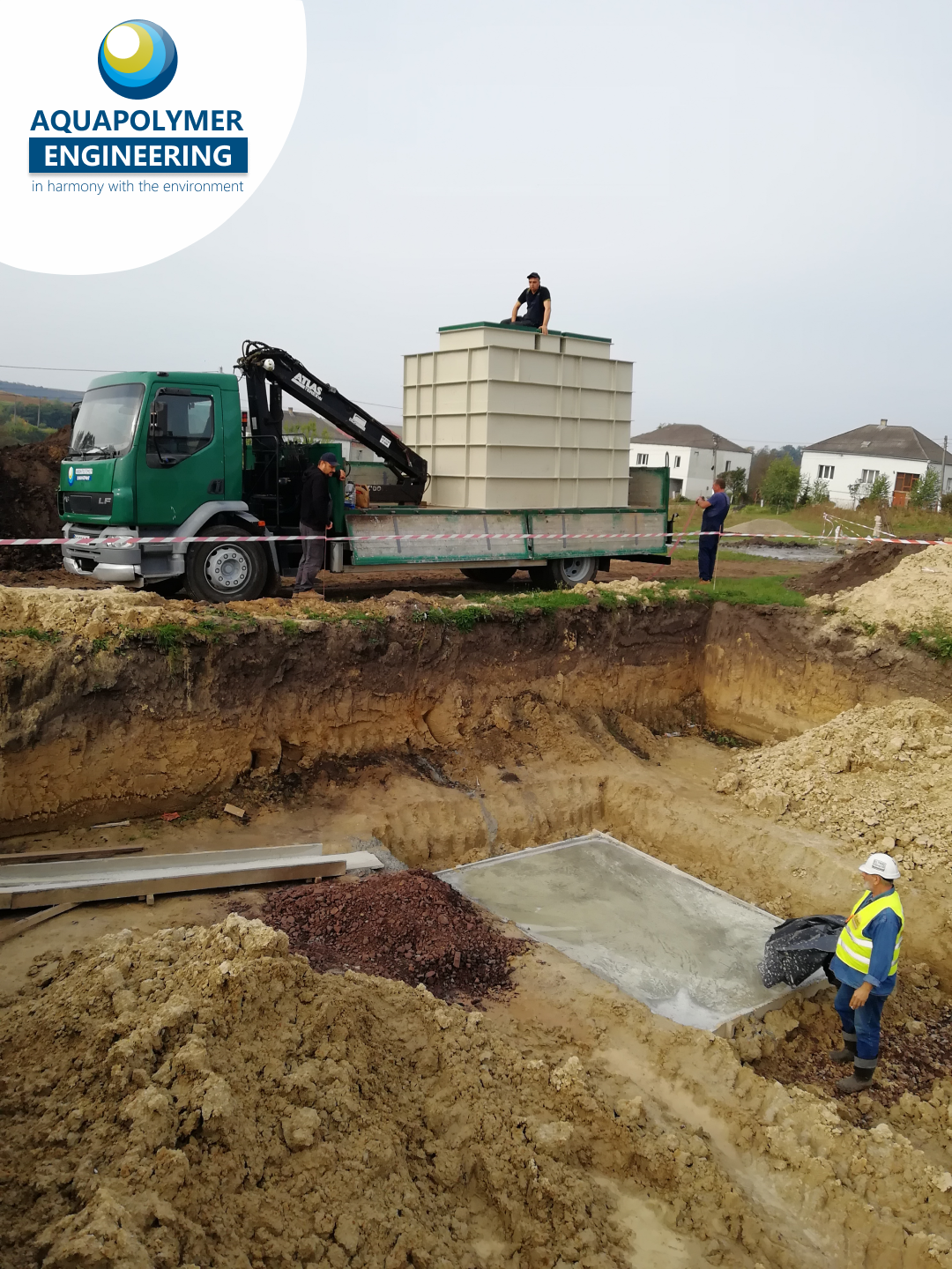installation of a treatment plant