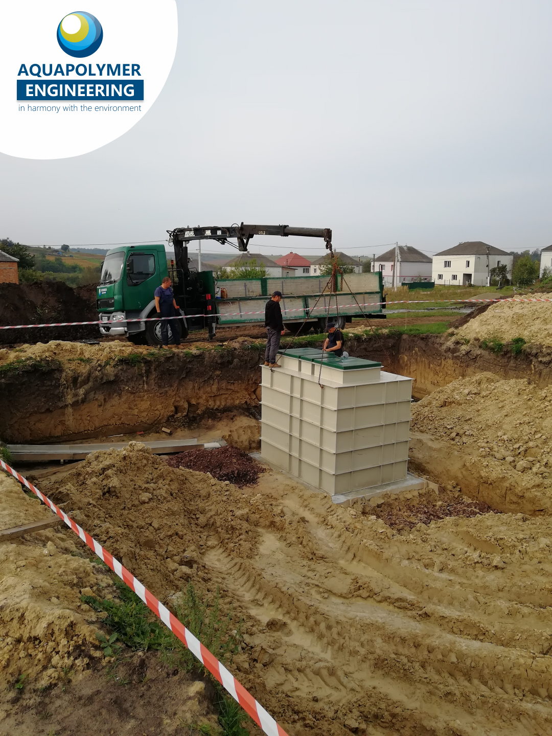 installation of a treatment plant